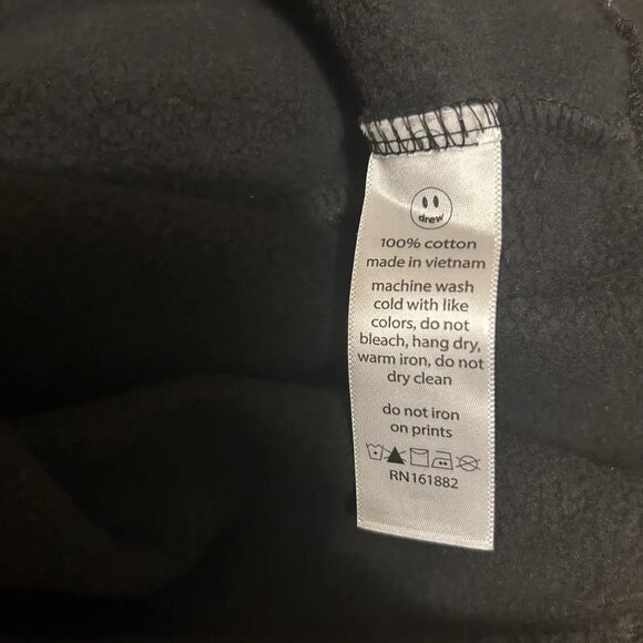 NWT Drew House Black Scribble Crewneck Sweatshirt,  Large - Picture 7 of 7